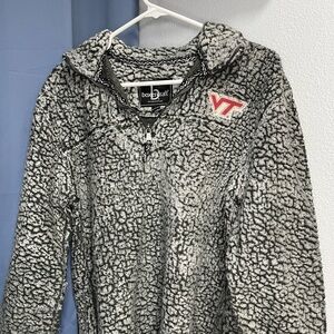 Boxercraft Gray Sherpa Pullover with VT Logo